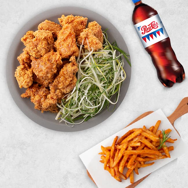 네네치킨 순살오리엔탈파닭치킨+콜라(1.25L)+감자