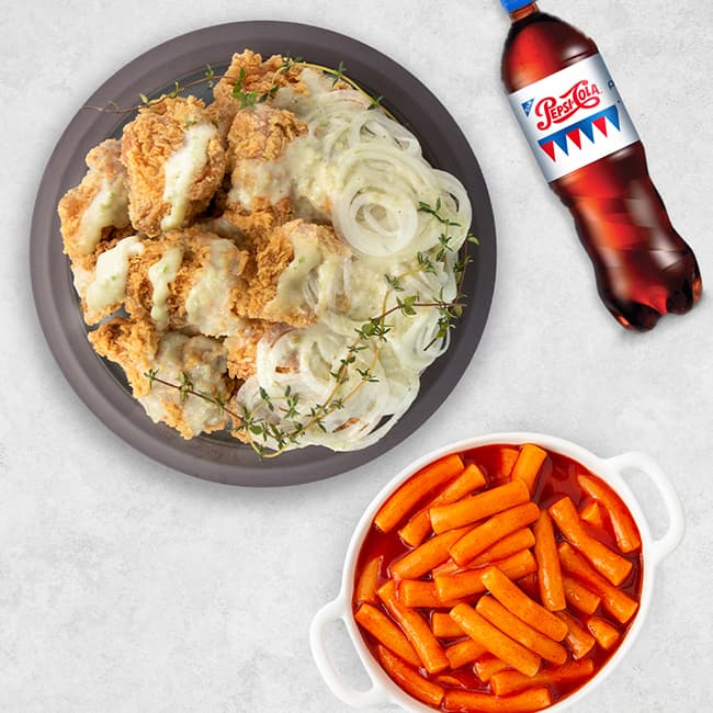 네네치킨 순살코찡마요치킨+네네볶이+콜라(1.25L)