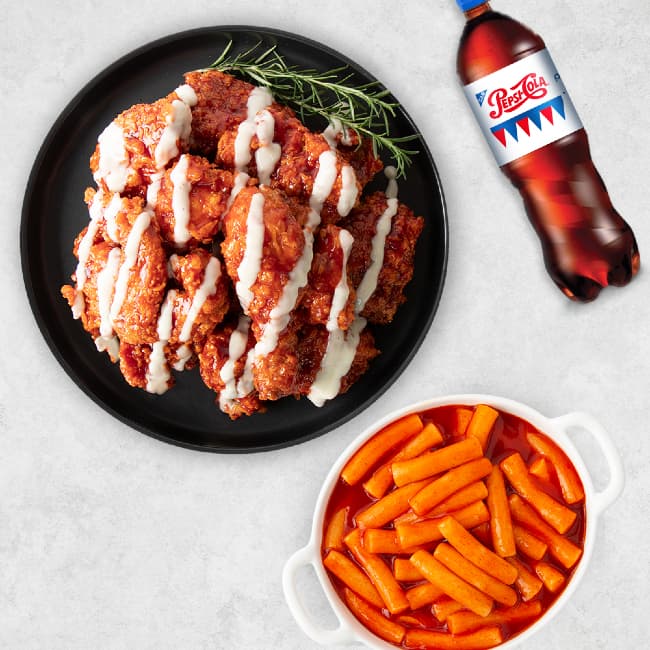 네네치킨 레드마블치킨+네네볶이+콜라(1.25L)